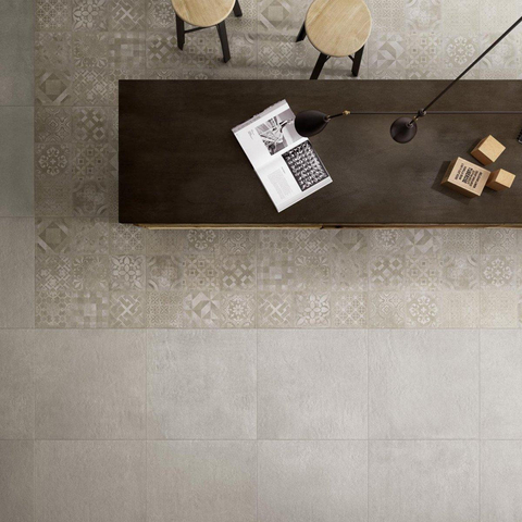 Ceralto Minuta R11 Bande décorative - 60x60cm - 9.5mm - Cimentine SW93859