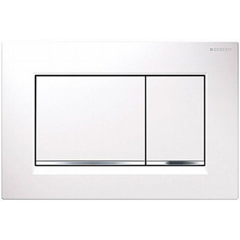 Villeroy & Boch Subway 2.0 inbouwset - met diepspoel wandcloset directflush slimseat zitting afdekplaat Sigma - 30 dualflush wit/verchroomd - glans (wit) SW209118