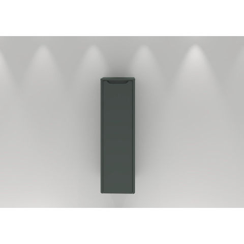 H&R badmeubelen Juice Hoge Kast - 40x35x130cm - met ronde hoeken - 1 deur - rechtsdraaiend - petrol mat SW875284