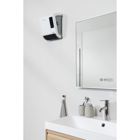 Eurom Sani Fanheat Radiateur de salle de bains 2000 watts avec télécommande Blanc SW481876
