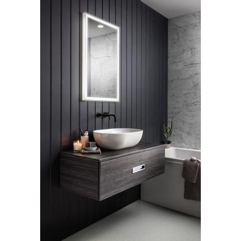 Crosswater MPRO mitigeur de lavabo encastré avec partie encastrée et bec de 14 cm et 22 cm noir mat SW209285