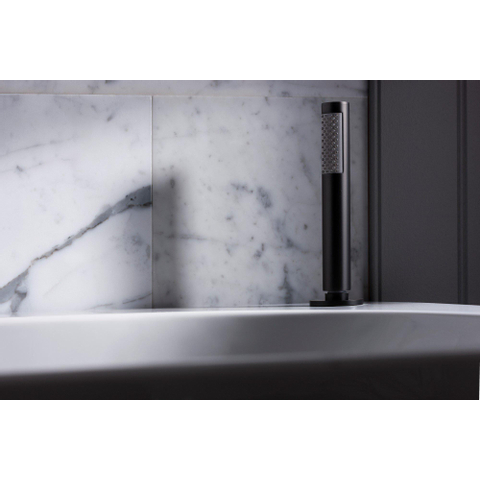 Crosswater MPRO Handdoucheset - voor badrandmontage - 1 stand - mat zwart SW209273