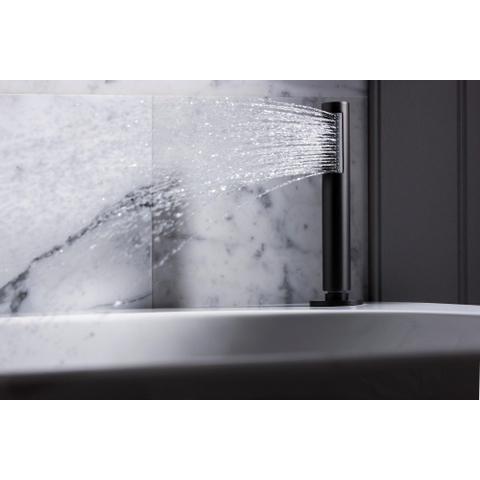 Crosswater MPRO Handdoucheset - voor badrandmontage - 1 stand - mat zwart SW209273