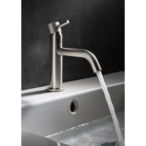 Robinet lavabo Crosswater MPRO - strié - inox brossé SW209242