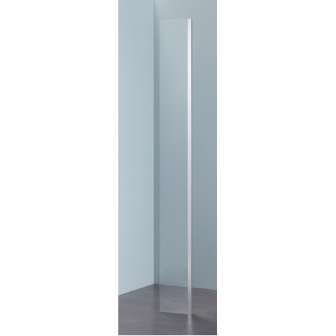 Royal Plaza Parri hoekdeel 25x200cm zilver profiel en helder glas met clean coating SW158693