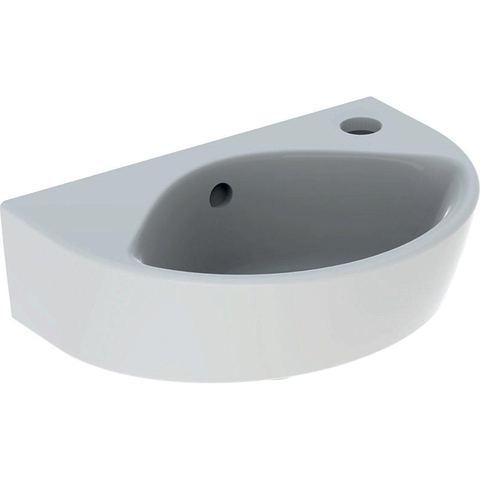 Geberit Renova lave-mains - 36x25x14.8cm - trou robinet droite - avec trop-plein - blanc SW417687