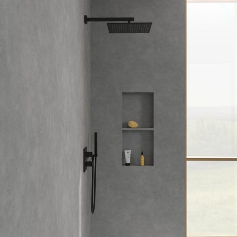 Villeroy & Boch Universal Showers tête de douche - 35cm - carrée - noir mat SW974378