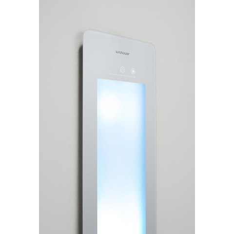 Sunshower Round Plus L infrarouge + lumière UV en saillie incl. kit d'installation angle 185x33x25cm corps entier White SW769475