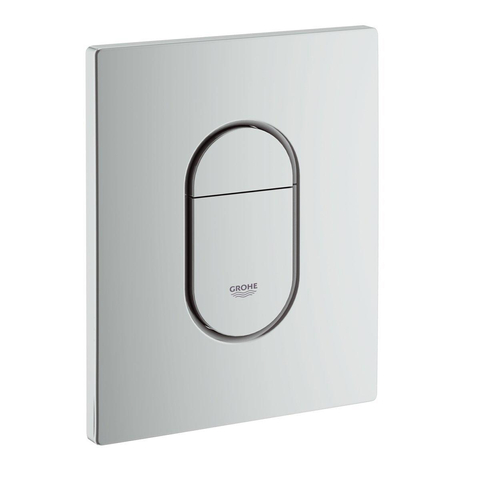 Geberit 300 Basic toiletset - inclusief Grohe inbouwreservoir en Grohe Arena bedieningsplaat - mat chroom (wit) SW439192