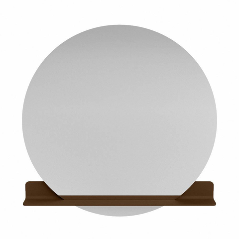 Mondiaz SPOT spiegel – Ø120 cm – met planchet – Rust (bruin) SW1235607