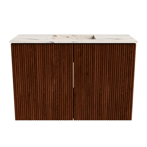 Mondiaz JOYA-DLUX 60cm toiletmeubel - kleur Ruby - Wastafel FAYE positie Midden Zonder kraangat kleur Nata. SW1425421
