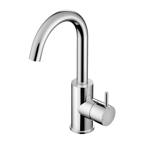 Hotbath Cobber Wastafelmengkraan - 27.8cm - 1 gats - met draaibare uitloop - zonder waste - hoogglans chroom SW73566