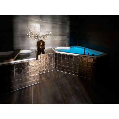 Xenz Kanaga Baignoire duo - 190x90x53 - évacuation centrale - acrylique - blanc SW103330