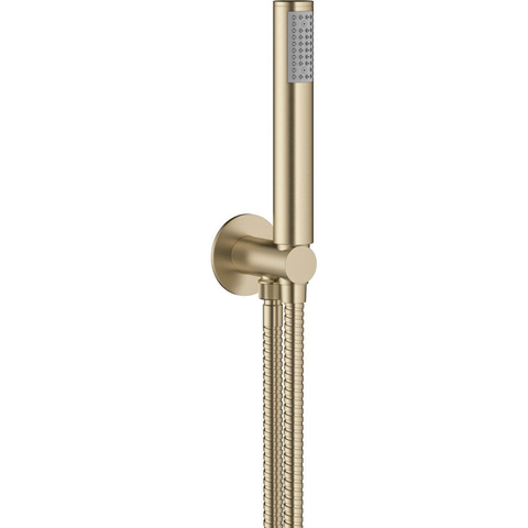 Crosswater MPRO Regendoucheset Inbouw - 20cm hoofddouche - wandarm - staafhanddouche - geborsteld messing (goud) SW223265