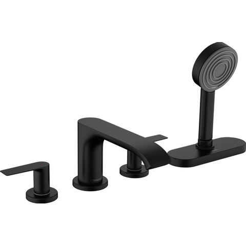 Hansgrohe VIVENIS 4-gats badrandmengkraan - met sbox - mat zwart SW647125