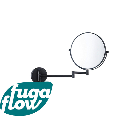Fugaflow make-up spiegel - 20cm - rond - mat zwart - SW1204455