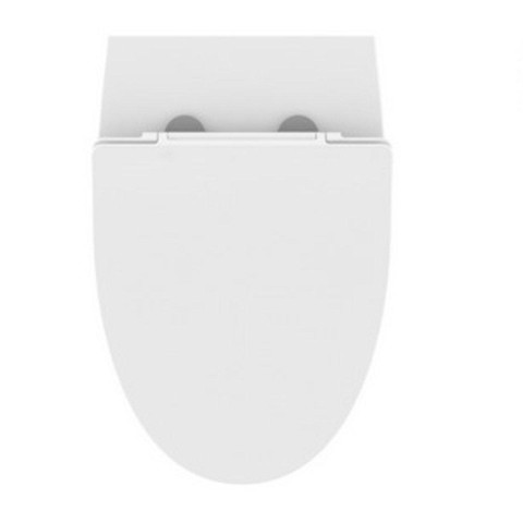 Crosswater KAI Slim abattant avec softclose avec déclipsage rapide 36x41x5cm plastique ABS blanc SW224325