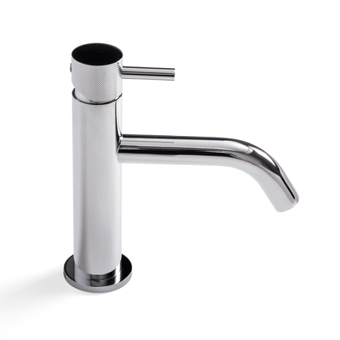 Crosswater MPRO Wastafelkraan - met geribbeld design - zonder waste - hoogglans chroom SW209237