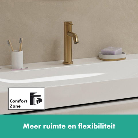 Hansgrohe Tecturis s Eengreeps wastafelkraan - 110 met PopUp - trekwaste - geborsteld brons SW918627
