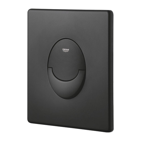 Grohe Start Bedieningsplaat - dualflush - 2 knops - verticaal - matte black (mat zwart) SW656735