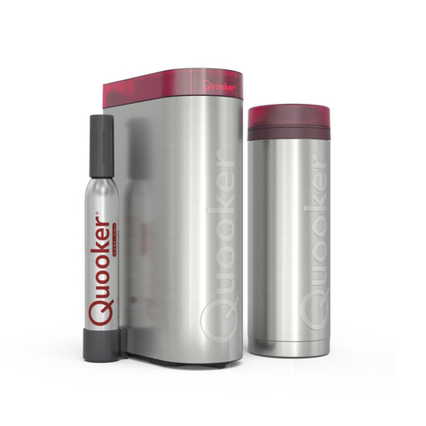 Quooker BE Flex Round kokendwaterkraan - draaibare & uittrekbare uitloop - PRO3 incl. Cube reservoir - Warm / kokend / bruisend / gefilterd water - gunmetal SW976947