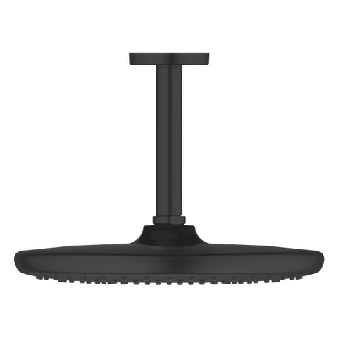 Grohe Tempesta 250 Hoofddouche - 25cm - 1 straalsoort - plafondarm 14.2cm - matte black (mat zwart) SW1077370