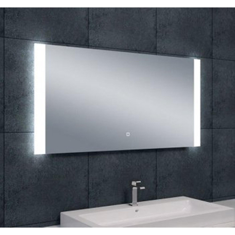 Wiesbaden Sunny spiegel rechthoek met LED, dimbaar en spiegelverwarming 120 x 60 cm SW87139