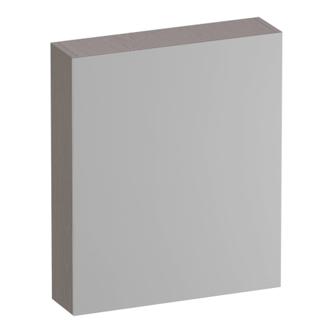 BRAUER Impress Deluxe armoire de toilette - 60x70x15cm - éclairage interne et externe - 1 porte miroir double face à ouverture à droite Timber Greige SW1198969