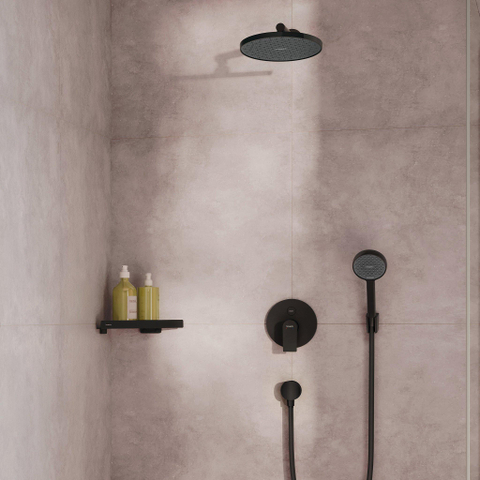 Hansgrohe Rebris E inbouw badmengkraan iBox Universal 2 mat zwart SW1567382