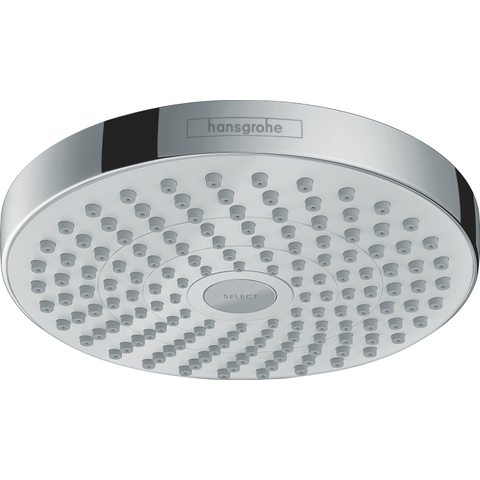 Hansgrohe Croma select s Hoofddouche S - 180 - 2jet straalhoek verstelbaar wit/chroom - wit chroom 0605486