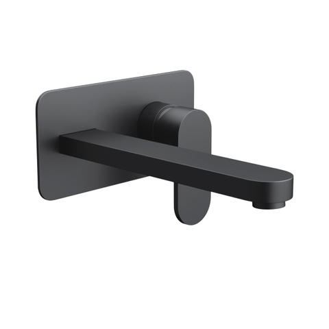 Royal plaza Olger inbouw wastafelkraan - 22cm uitloop - mat zwart TWEEDEKANS OUT14376