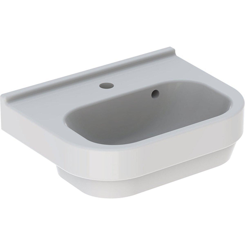 Geberit 300 Basic wastafel - 50cm - 1 kraangat - met overloop - wit SW417305