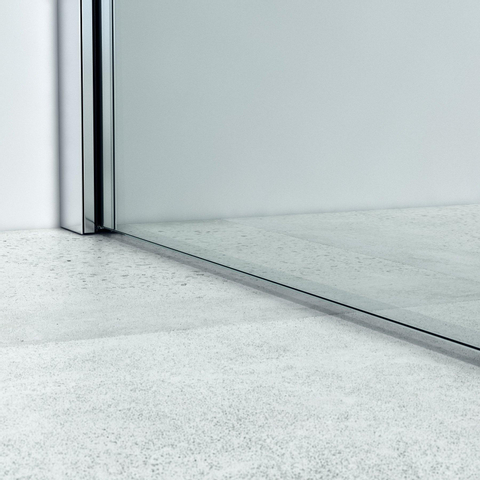 FugaFlow Eccelente Douche à l'italienne en verre - 80x200cm - verre clair - chrome SW1468454