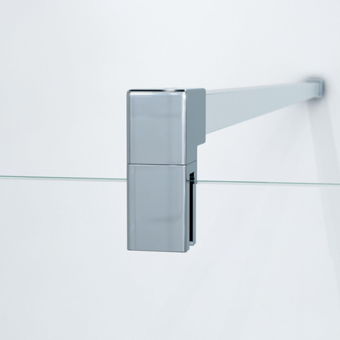 FugaFlow Eccelente Douche à l'italienne en verre - 80x200cm - verre clair - chrome SW1468454