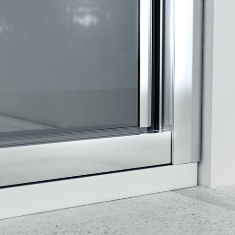 Saniclass ID05 Porte pliante 70x190cm profil aluminium et verre de sécurité 5mm anti-calcaire chrome SW8414