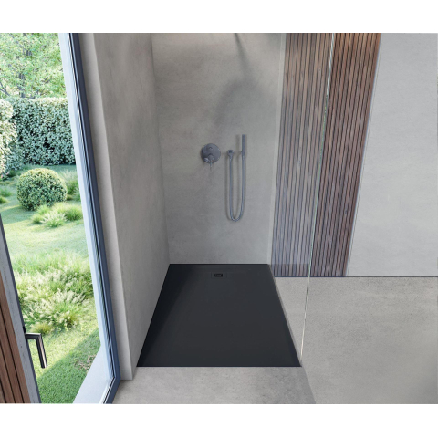 Duravit Sustano Douchebak - 140x80x3cm - Rechthoek - DuraSolid - mat antraciet SW813684