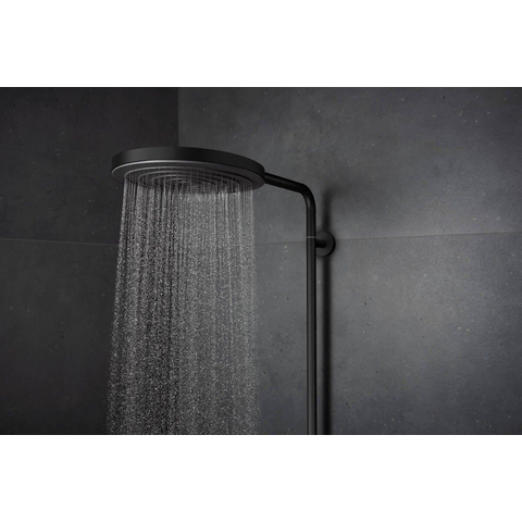 Hansgrohe Pulsify S Puro Thermostatische Regendoucheset - 26cm - ronde hoofddouche - staaf - handdouche - thermostaat - mat zwart SW1151838