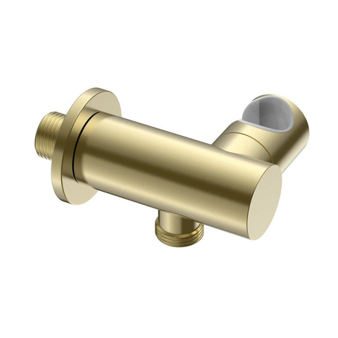 Uniforma inbouw regendoucheset – thermostatisch – Ø32 cm hoofddouche met waterval – handdouche met houder – geborsteld goud SW1578143