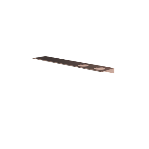 Hotbath &MORE Planchet - 60cm - inclusief bevestigings rails - 2 uitsparingen - voor zeepdispenser of beker - PVD - geborsteld messing (goud) SW1245929