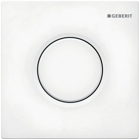 Geberit Type01 urinioir bedieningsplaat - pneumatisch - ronde knop - glans wit 0700530