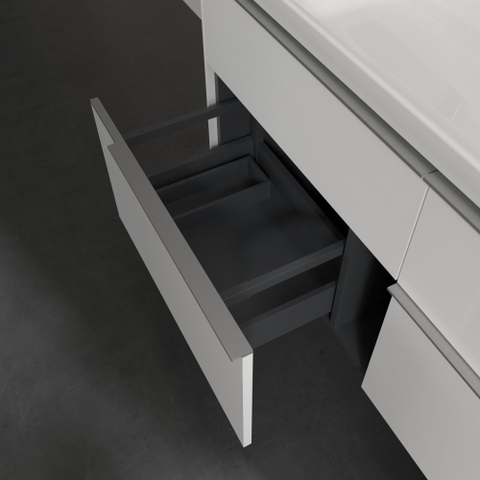 Villeroy & Boch Subway 3.0 wastafelonderkast - 127.2x57.9cm - 4 lades - Brilliant White (wit) SW641672