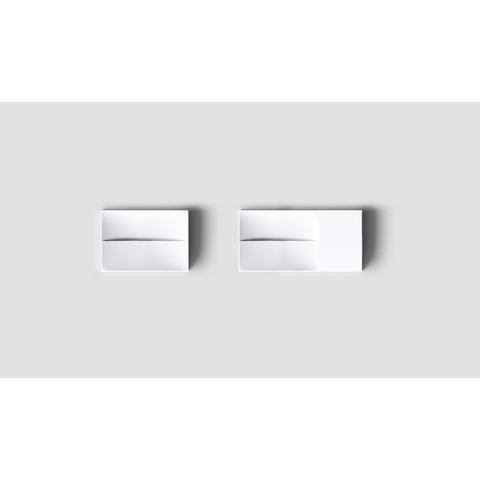 Clou Vale lave-mains en céramique lave-mains 28x19x7cm sans trou de robinetterie Blanc mat SW451447