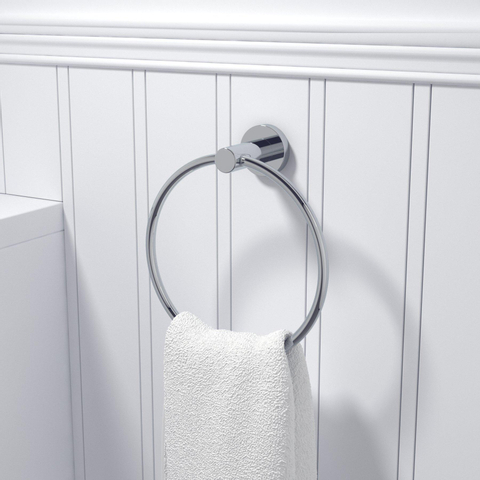 Ozean Eternal Handdoekring - rond - chroom OUTLETSTORE STORE42343