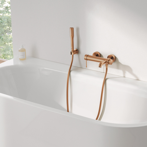 GROHE Essence New robinet de baignoire avec inverseur et raccords brushed warm sunset SW98779