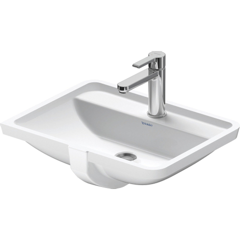 Duravit Starck 3 lavabo - 52.5x40x19cm - 1 trou de robinet - avec trop-plein - blanc 0313866
