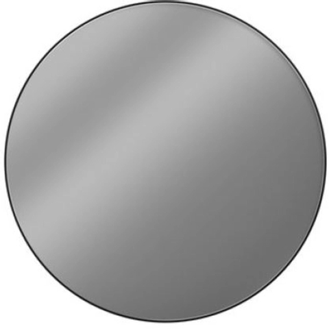 Looox Mirror Spiegel rond 100cm black line round zwart TWEEDEKANS OUT7394