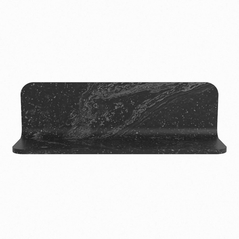 Mondiaz SPOT spiegel – Ø40 cm – met planchet – Lava (zwart marmer) SW1235642