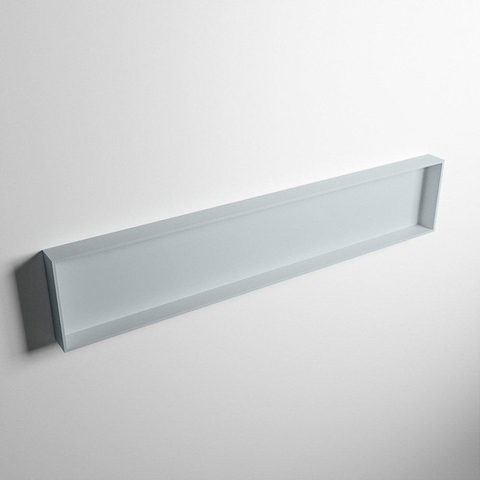 Mondiaz Easy nis 29.5x149.5x8cm voor Inbouw/opbouw 1 open vak Solid surface Clay/Clay SW643720