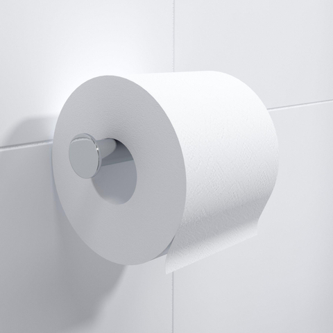 Ozean Porte-papier toilette sans couvercle rond chrome SW209289