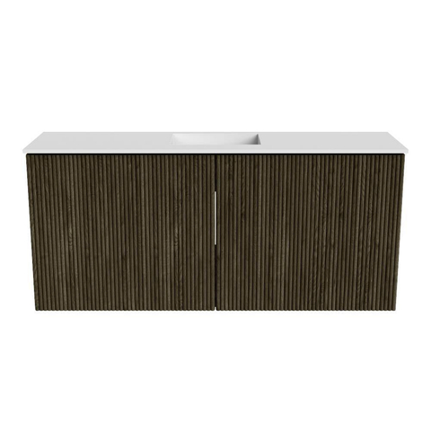 Mondiaz JOYA 90cm toiletmeubel - kleur Shadow - Wastafel FAYE positie Midden 1 kraangat kleur Talc. SW1421411